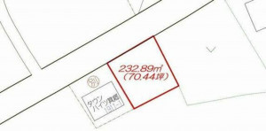 高崎市箕郷町、土地の間取り画像です