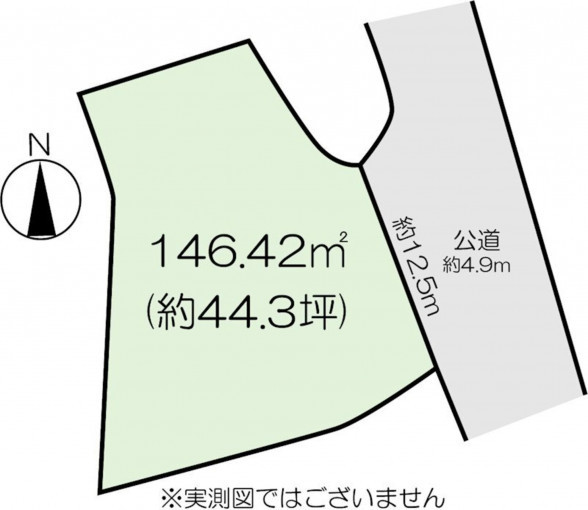 高崎市倉賀野町、土地の間取り画像です