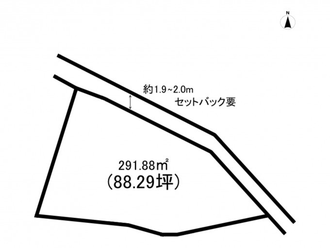 高崎市下豊岡町、土地の間取り画像です