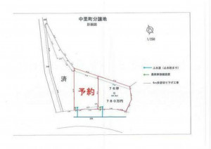 高崎市中里町、土地の間取り画像です