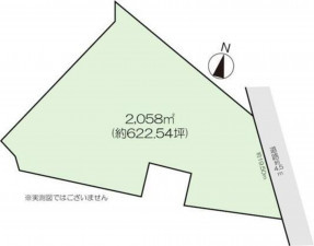 高崎市石原町、土地の間取り画像です