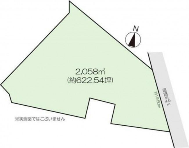 高崎市石原町、土地の間取り画像です