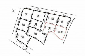 高崎市箕郷町、土地の間取り画像です