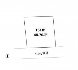 高崎市寺尾町、土地の間取り画像です