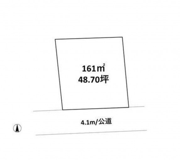 高崎市寺尾町、土地の間取り画像です