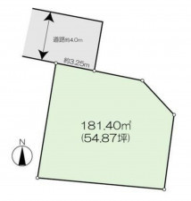 高崎市金古町、土地の間取り画像です