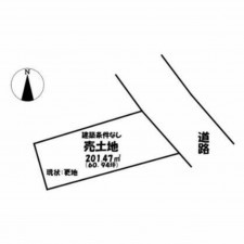 高崎市箕郷町、土地の間取り画像です