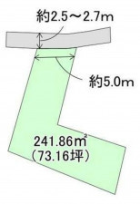 高崎市根小屋町、土地の間取り画像です