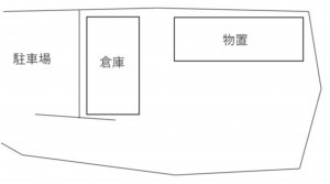 高崎市箕郷町、土地の間取り画像です