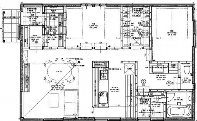 高崎市箕郷町、中古一戸建ての間取り画像です