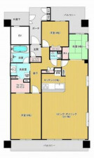 高崎市問屋町、中古マンションの間取り画像です