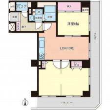 高崎市大橋町、中古マンションの間取り画像です