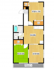 高崎市小八木町、収益物件/アパートの間取り画像です