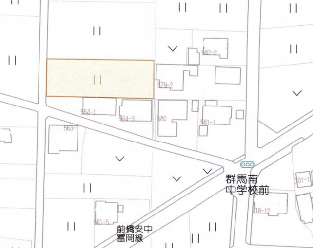 高崎市三ツ寺町、土地の間取り画像です