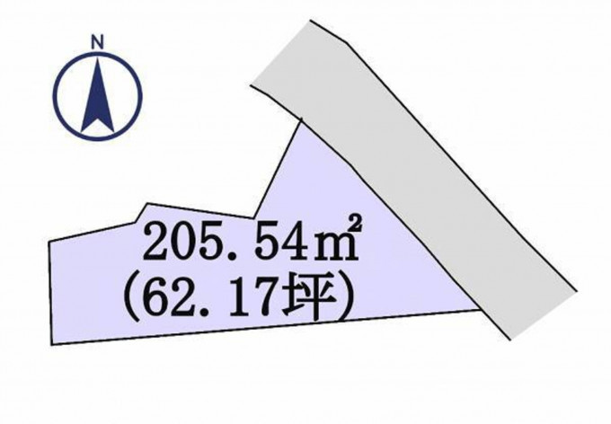 高崎市下中居町、土地の間取り画像です