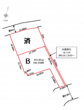 高崎市金古町、土地の間取り画像です