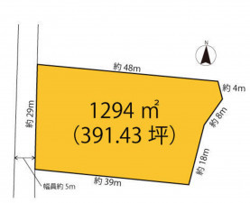 高崎市箕郷町、土地の間取り画像です