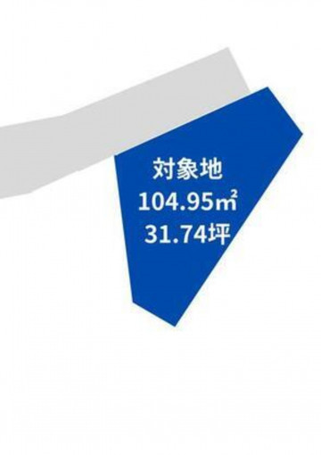 高崎市高砂町、土地の間取り画像です