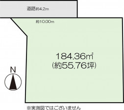 高崎市貝沢町、土地の間取り画像です