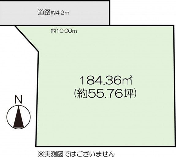 高崎市貝沢町、土地の間取り画像です