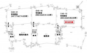 高崎市浜尻町、土地の間取り画像です