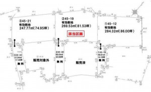 高崎市浜尻町、土地の間取り画像です