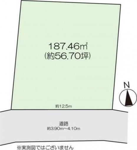 高崎市井野町、土地の間取り画像です