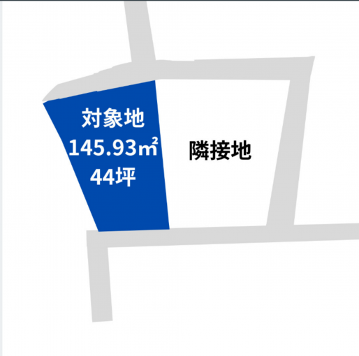 高崎市竜見町、土地の間取り画像です