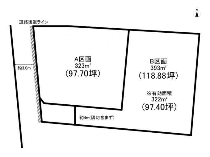 高崎市中尾町、土地の間取り画像です