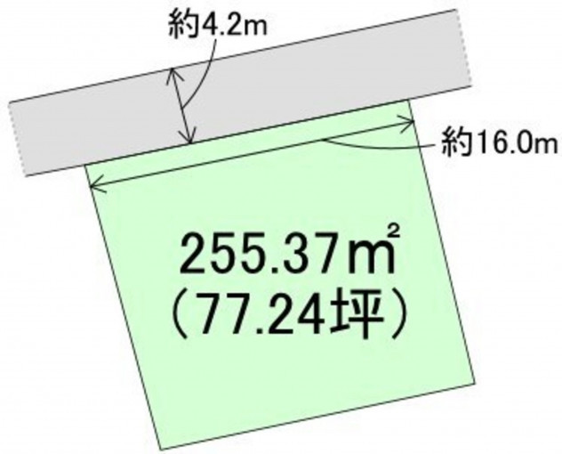 高崎市中泉町、土地の間取り画像です
