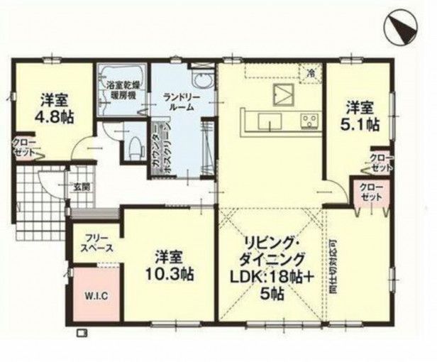 高崎市阿久津町、土地の間取り画像です