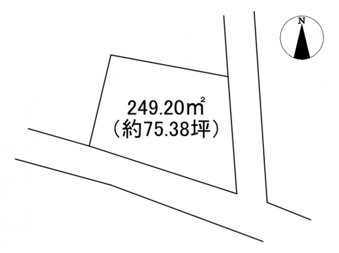 高崎市貝沢町、土地の間取り画像です