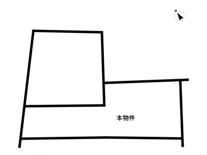 高崎市上佐野町、土地の間取り画像です