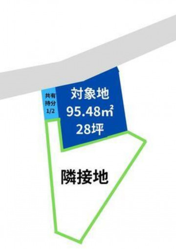 高崎市高砂町、土地の間取り画像です