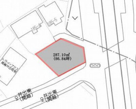 高崎市井出町、土地の間取り画像です