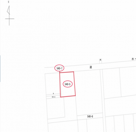 高崎市上中居町、土地の間取り画像です