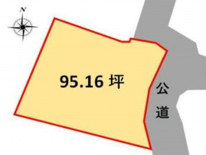 高崎市金井淵町、土地の間取り画像です