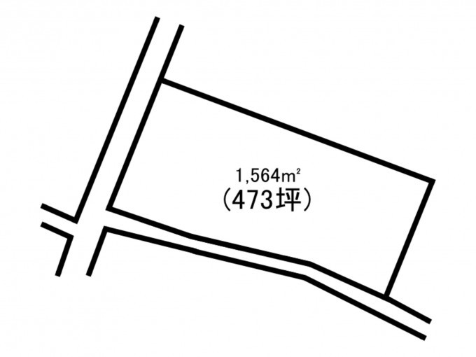 高崎市若田町、土地の間取り画像です
