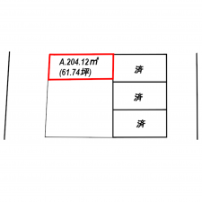 高崎市菅谷町、土地の間取り画像です