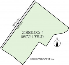 高崎市箕郷町、土地の間取り画像です