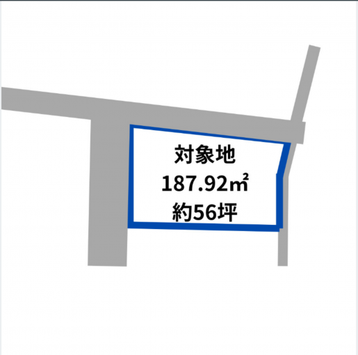 高崎市中豊岡町、土地の間取り画像です