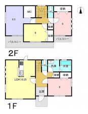 高崎市中豊岡町、新築一戸建ての間取り画像です