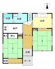 高崎市日高町、中古一戸建ての間取り画像です