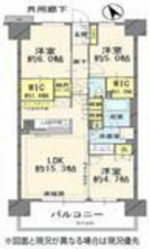 高崎市貝沢町、中古マンションの間取り画像です
