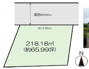 高崎市貝沢町、土地の間取り画像です