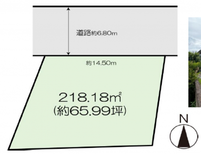 高崎市貝沢町、土地の間取り画像です