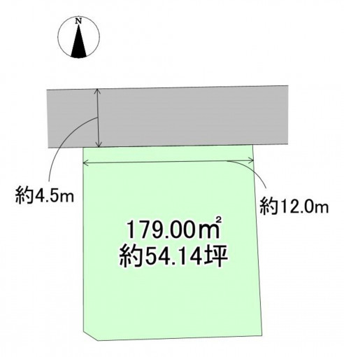高崎市寺尾町、土地の間取り画像です