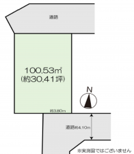 高崎市上中居町、土地の間取り画像です