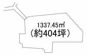 高崎市箕郷町、土地の間取り画像です