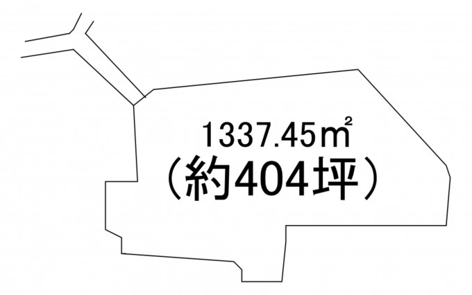 高崎市箕郷町、土地の間取り画像です